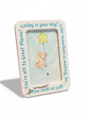 Handcrafted Watercolor- Fox and Balloon
